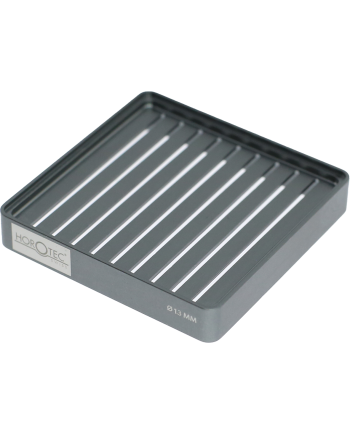 Horotec 17.590 support à vis en aluminium éloxé, fentes pour Ø 0.60 à 2.00 mm