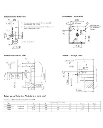 PASSION HORLOGERIE – Mouvement d’horloge quartz radio piloté
