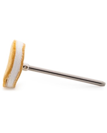 POLIRAPID HP – Roue de polissage cuir / mousseline / cuir Ø21 mm sur tige