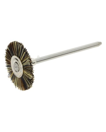 POLIRAPID – Roue circulaire à soies grises extra dures Ø21 mm sur tige