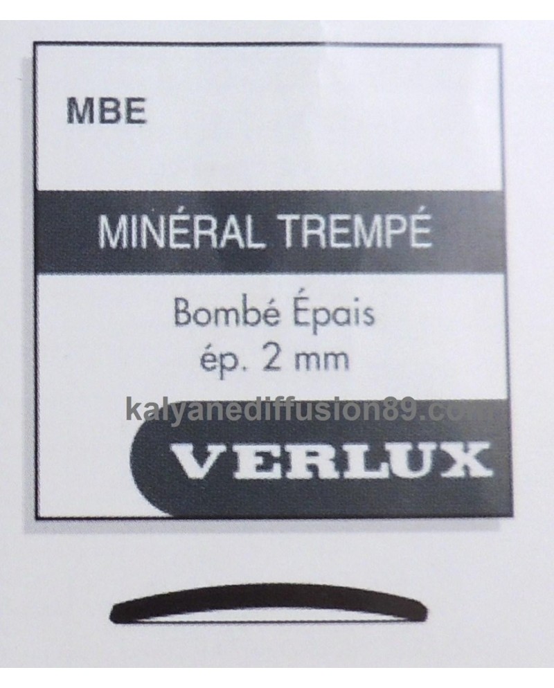 VERLUX  – Verre minéral MTE montre remplacement cadran