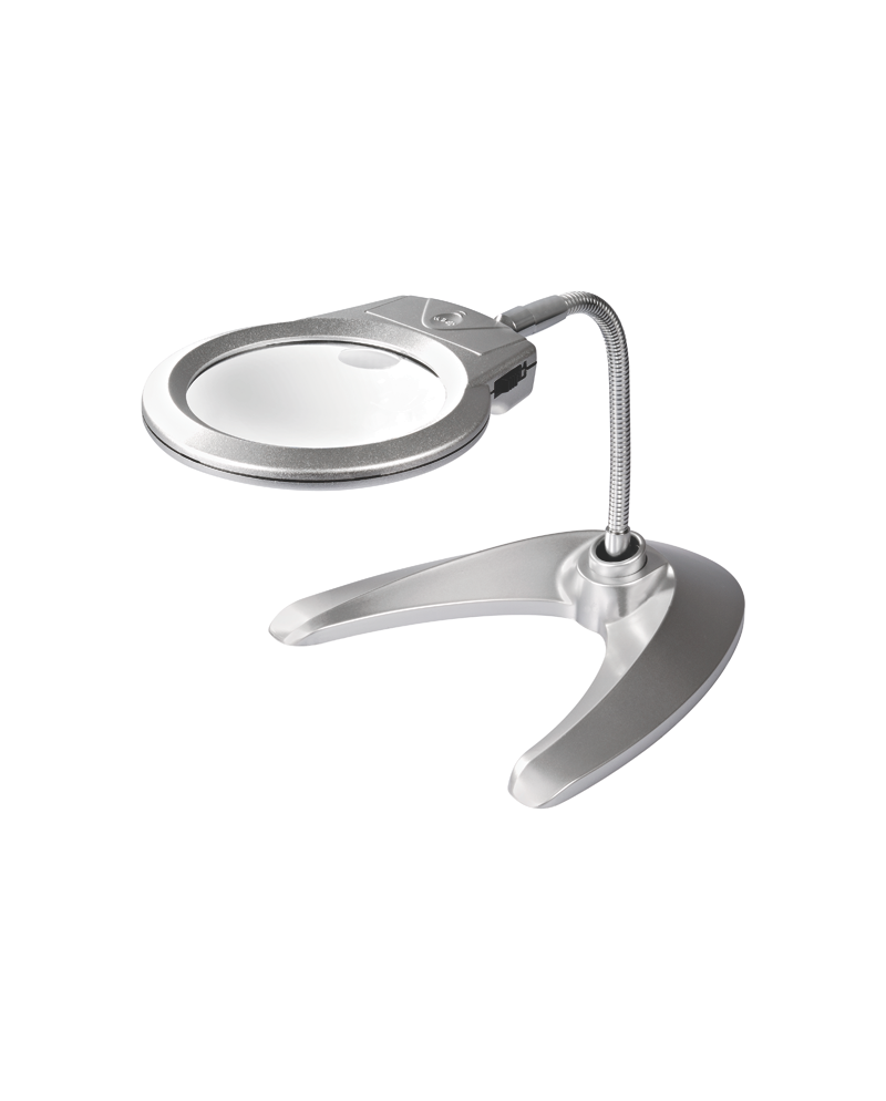 HOROTEC 00.506 - Loupe sur socle LED 2x à 6x