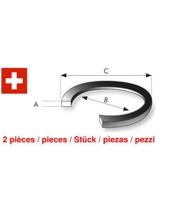 2 Joints FH2920B01 pour Seiko 6105 6106 6117 6119 6145 6146 7009