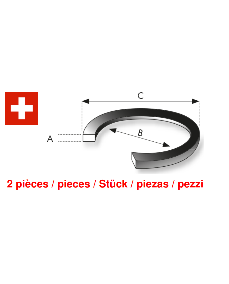 2 Joints FH2980B01 pour Seiko 5M22 5M42 5M43 5M45 7L22
