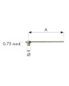 Aiguille en nickel pour compteur, index , petite seconde 6 mm