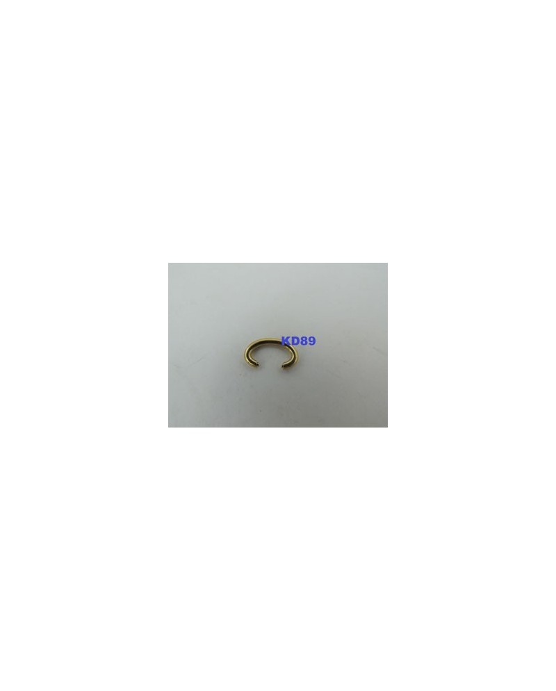 Bélière ovale plaqué or pour montre de poche - Taille au choix