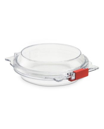 Boîte à membrane transparente Ø 64 × 24 mm avec fermeture
