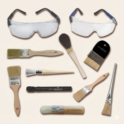 Pinceaux horlogers et protections d’atelier